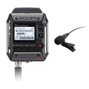 رکوردر صدا زوم Zoom F1-LP Portable Field Recorder with Lavalier Microphone